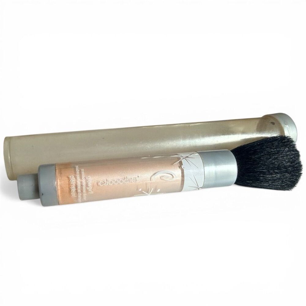 Vintage Caboodles Y2K Glow Girl Scented Shimmer Glitter Face Powder Brush